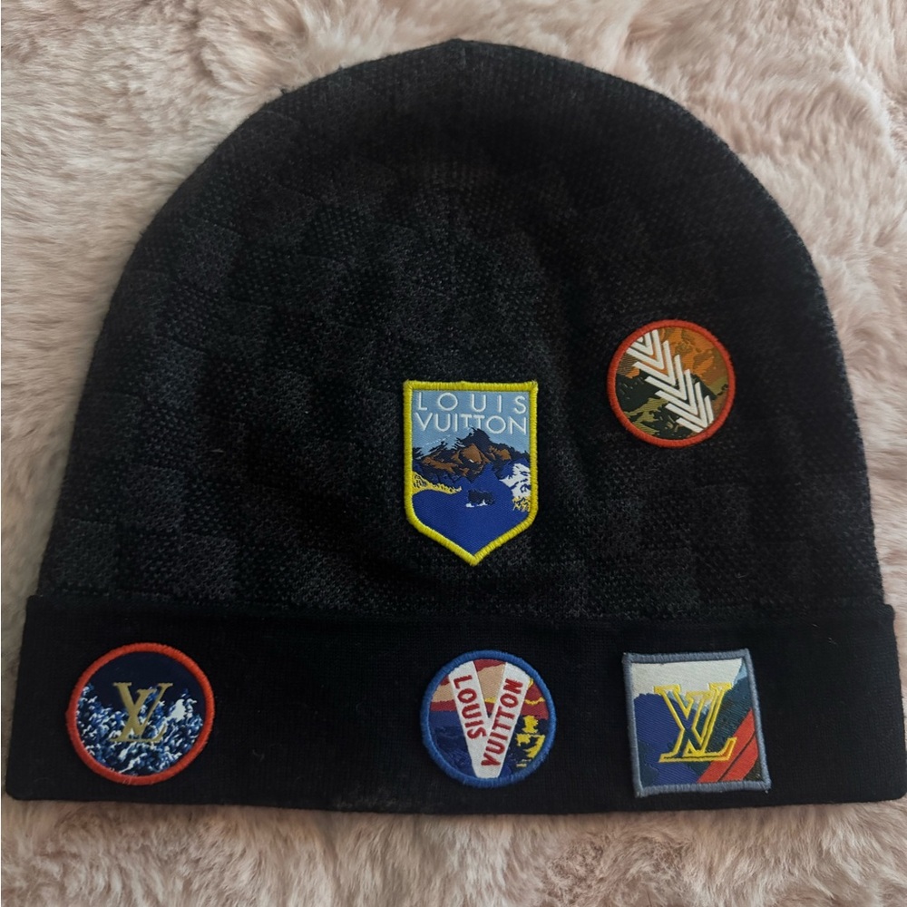 Louis Vuitton Alps Damier monogram beanie hat